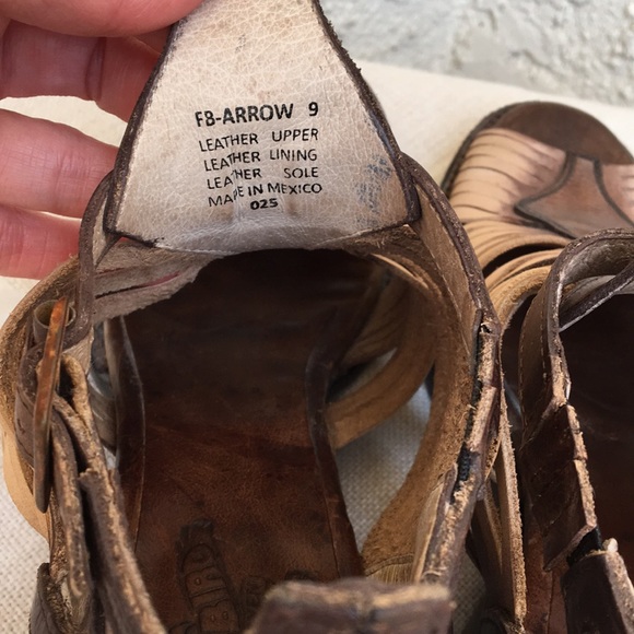-SOLD-Freebird Arrow Leather Huarache Sandals 9 - Picture 8 of 8